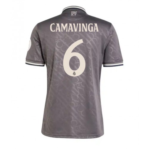 Fotbalové Dres Real Madrid Eduardo Camavinga #6 Alternativní 2024-25 Krátký Rukáv